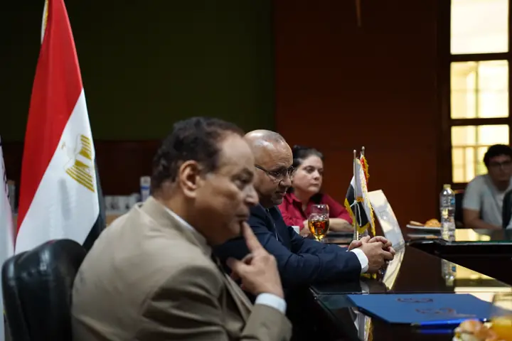Eng. Mahmoud Nouh listening during the meeting